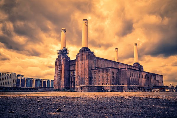 Gilbert Scott’s Battersea Power Station, about to be transformed into a hotel, flats, offices and entertainment area