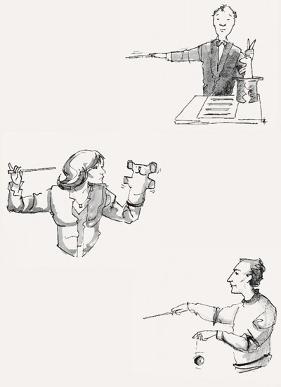 Things a conductor can do with his left hand