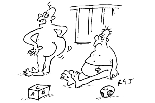 ‘Look at that — smooth as a prime minister’s chest.’