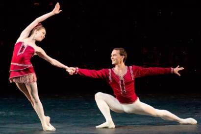 Ekaterina Krysanova and Vyacheslav Lopatin in Balanchine’s ‘Rubies’