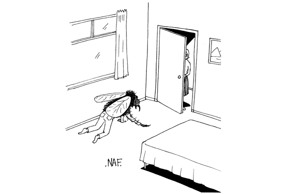 ‘Don’t come in! I’m changing.’