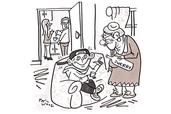 ‘How sweet. He used to hate seeing his grandma but now he wants to come round here all the time.’