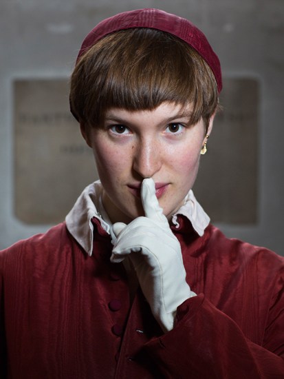 Gender bender: Sophie Crawford as Pope Joan