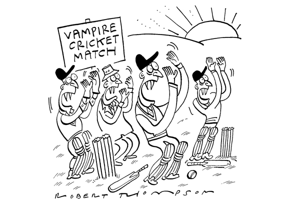 ‘Arrrgghh! Good light stops play!’