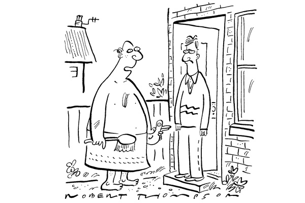 ‘Would you mind if I used your bathroom?’