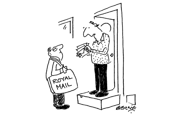 ‘Three bills and a sample of shampoo — you’ll have to do better than this now I’m a shareholder.’