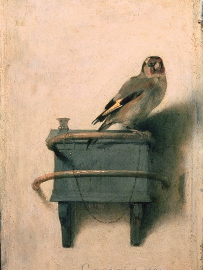 ‘The Goldfinch’ by Carl Fabritius, the theft of which is central to Donna Tartt’s new novel
