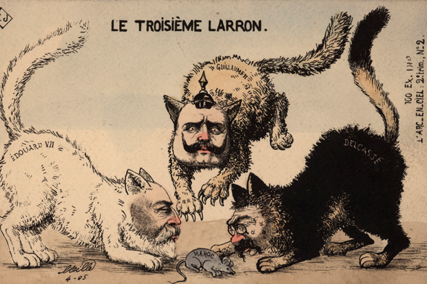 Cat fight: tension mounts between the Great Powers in 1905 as Edward VII, Kaiser Wilhelm II and the French foreign minister, Théophile Delcassé, squabble over Morocco