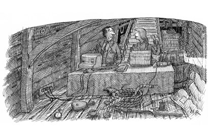 ‘Where is everyone? It’s like the Marie Celeste in here.’