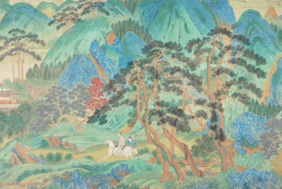 Detail from ‘Saying Farewell at Xunyang’, 16th century, by Qiu Ying