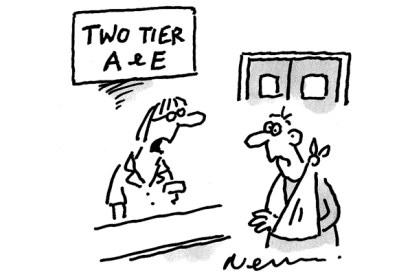 ‘You’ll either be seen by Dr Jekyll or Mr Hyde.’