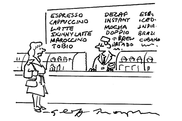 ‘Instant? Certainly, madam. Take a seat and someone will be with you in a minute.’