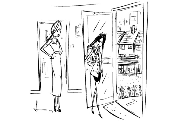 ‘Don’t even think about going to school in that skirt — you know you’re only allowed to wear it when you go down the pub.’