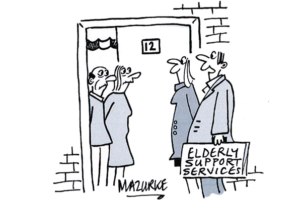 ‘As you have no close family who’ll be visiting this Christmas, we’ve come to offer you a huge, acrimonious argument if you’d like one.’