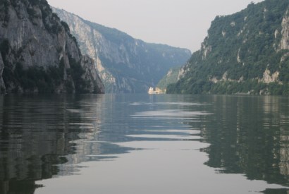 The gorge between Romania and Serbia, known as the Iron Gates of the Danube