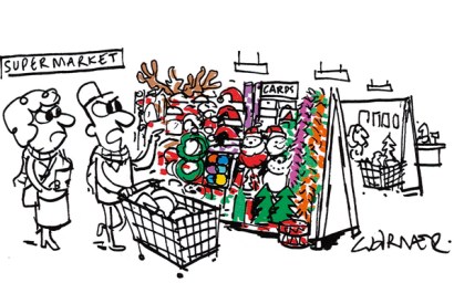 ‘Look at all this Christmas stuff — there’s no room for any Easter eggs.’