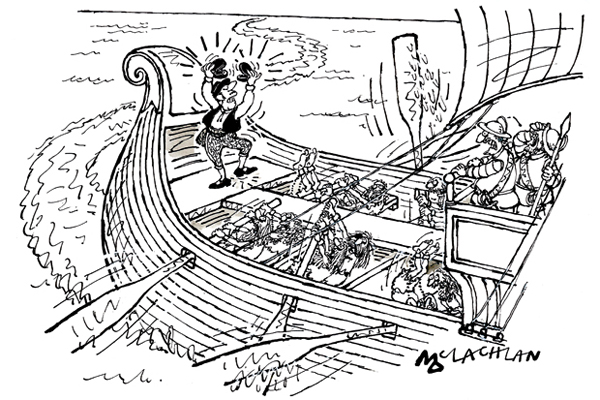 ‘Since the galley had new Spanish owners, the rhythm of the galley slaves had gone haywire.’