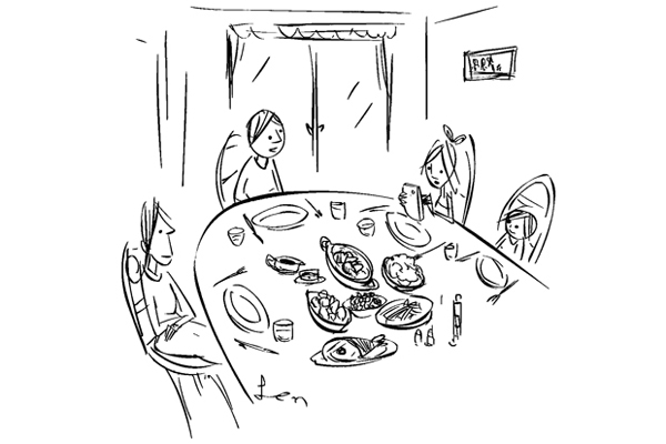 ‘Sweetheart, would you like to tweet grace?’