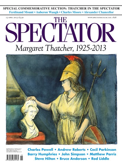 Nick Garland’s take on the Thatcher legacy in the 13 April issue
