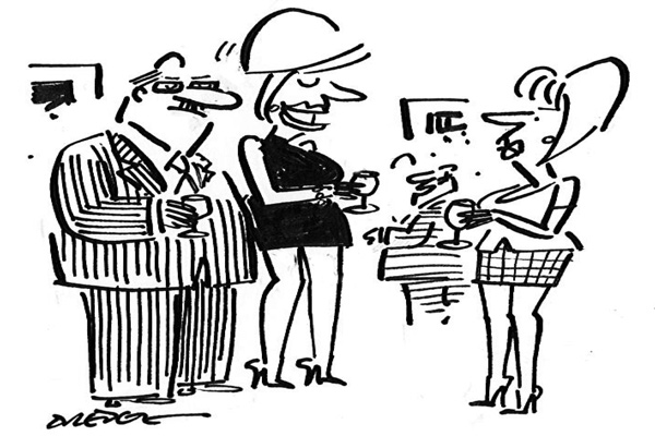 ‘I’ve switched bankers — this is George.’