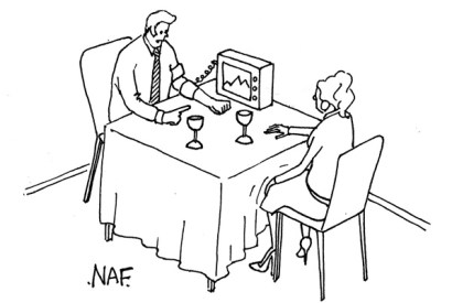 ‘This machine measures my stress levels. If at any point this red light comes on the date is over.’