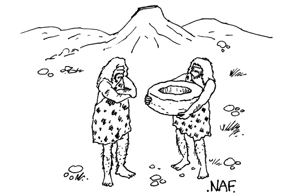 ‘You know, there may be a way to move your bizarre invention around without having to carry it.’