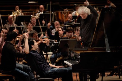 This charming man: Lang Lang rehearsing with Sir Simon Rattle and the Berlin Philharmonic