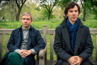 Together again: Holmes (Martin Freeman) and Sherlock (Benedict Cumberbatch)