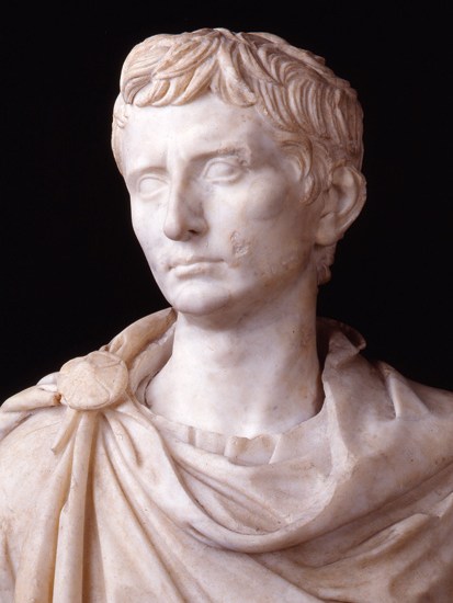 Marble portrait of Augustus, c.40 BC