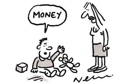 Baby Cowell’s first word