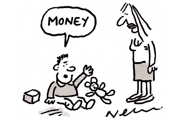 Baby Cowell’s first word