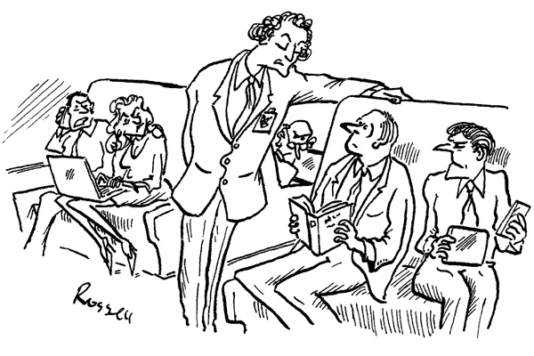 ‘Sir, you’re distracting the other passengers.’