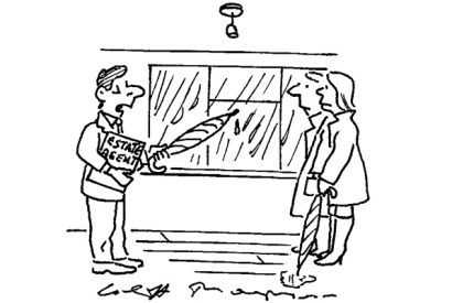 ‘The property has some unique features: a sunken garden, sunken garden shed, sunken patio…’