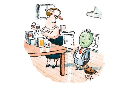 ‘But I’m not patronising you...We did find you under a gooseberry bush.’