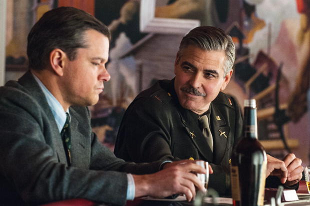 Crack team: Matt Damon and George Clooney in ‘The Monuments Men’