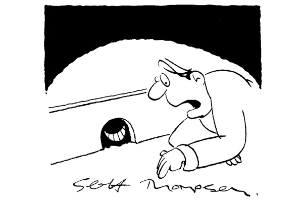 ‘Fiona, we’ve got a Cheshire mouse.’