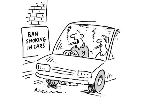 ‘There’s only one thing for it — give up driving.’