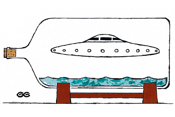 Spaceship in a bottle