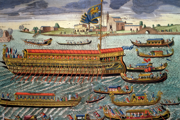 The great Ascension Day pageant of the Doge performing the marriage of the sea — already a tourist attraction in 17th-century Venice.