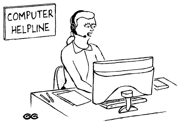 ‘Have you tried throwing it out and getting a new one?’