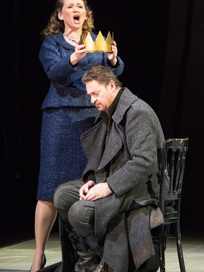 Kelly Cae Hogan (Lady Macbeth) and Béla Perencz (Macbeth)