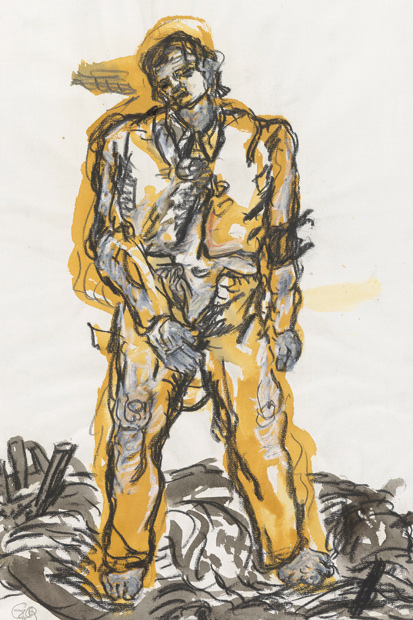 ‘Man on a Tree Downwards’, 1968/69, by Georg Baselitz