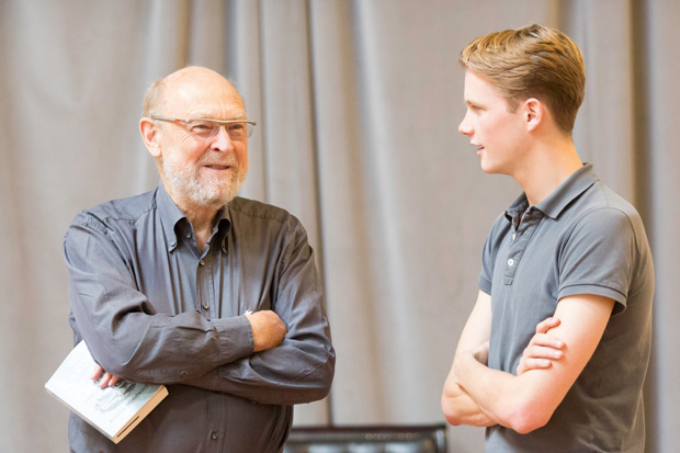 Julian Mitchell with Rob Callender rehearsing ‘Another Country’