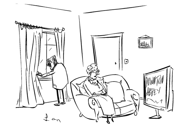 ‘I do wish you wouldn’t look at the outside world — you know it only upsets you.’