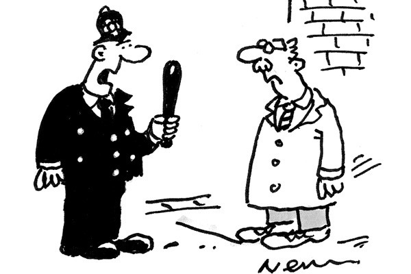 ‘I’m an undercover policeman, but it’s my day off.’