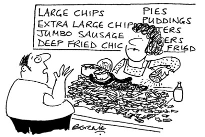 ‘Hey, not too much salt, love!’