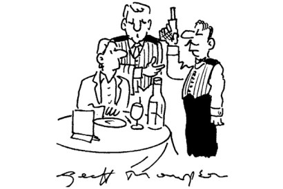 ‘Your starter, sir.’