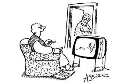 ‘Darling, come quickly — Clare Balding’s not on.’