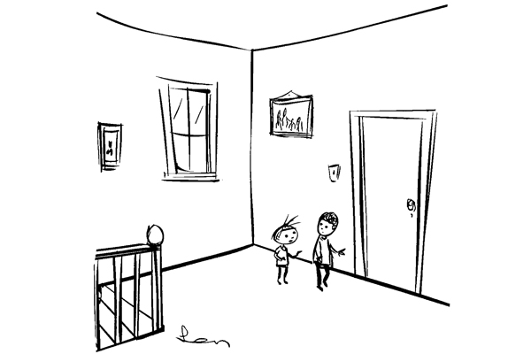 ‘I wouldn’t go in there if I were you — Mum and Dad are doing that thing we’re not allowed to look at on the internet.’