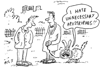 ‘I never realised a pet peeve was an actual animal.’